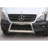 Mercedes Sprinter 2014 On Misutonida Ec Approved Front A-bar - 63mm - Stainless Finish