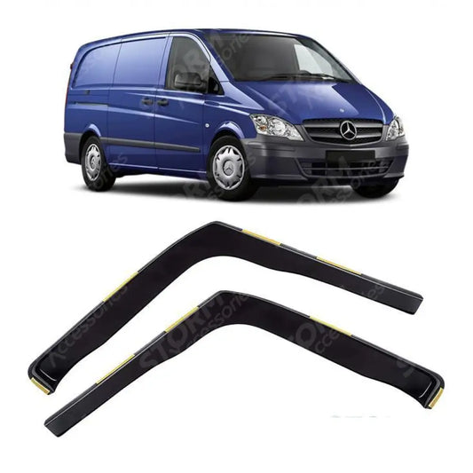 Mercedes Vito W639 2003 - 2014 - Stx Internal Wind Deflectors - W114 - 2pcs