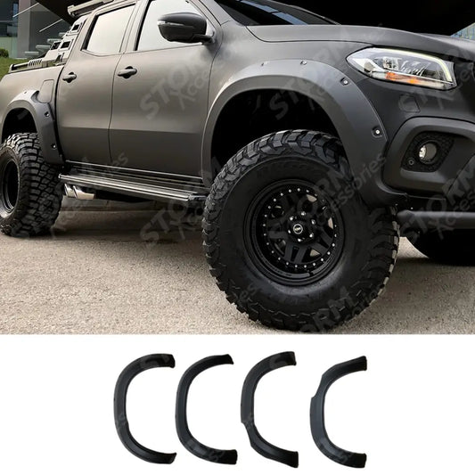Mercedes X-class W470 2017+ Wheel Arch Kit In Gloss Black