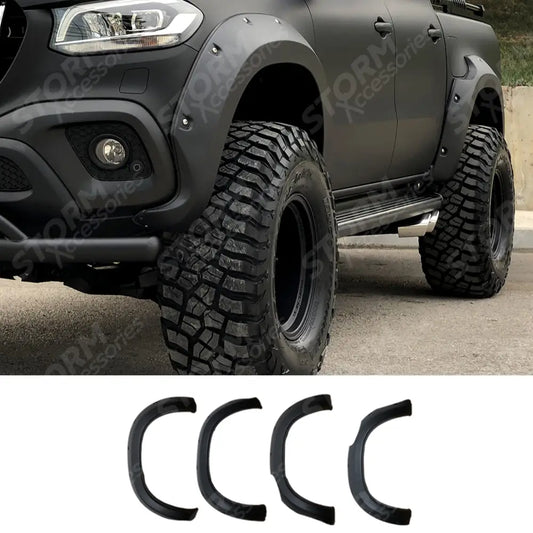 Mercedes X-class W470 2017+ Wheel Arch Kit In Matte Black