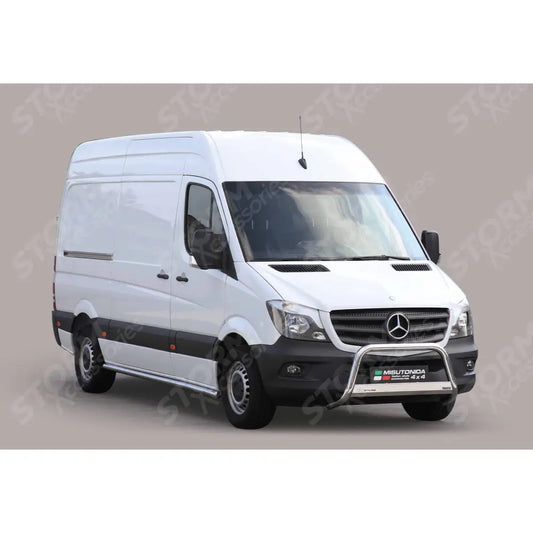Misutonida Ec Approved Front A-bar 63mm Stainless Finish For Mercedes Sprinter 2014 On