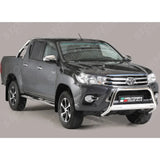 Misutonida Ec Approved Front A-bar 63mm Stainless Finish For Toyota Hilux Mk8 2016-2020