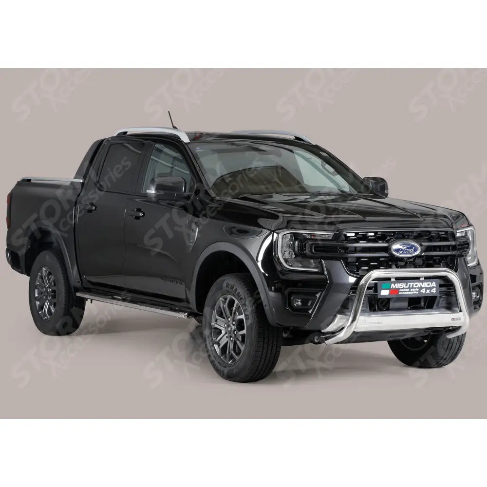 Misutonida Ec Approved Front Bar 63mm Silver For Ford Ranger T9 2023 On