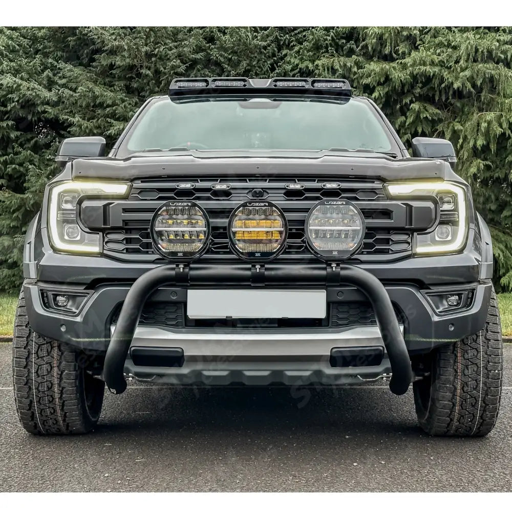 Misutonida Ec Approved Front Bar 76mm Black For Ford Ranger Raptor 2022 On