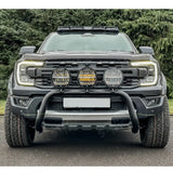 Misutonida Ec Approved Front Bar 76mm Black For Ford Ranger Raptor 2022 On