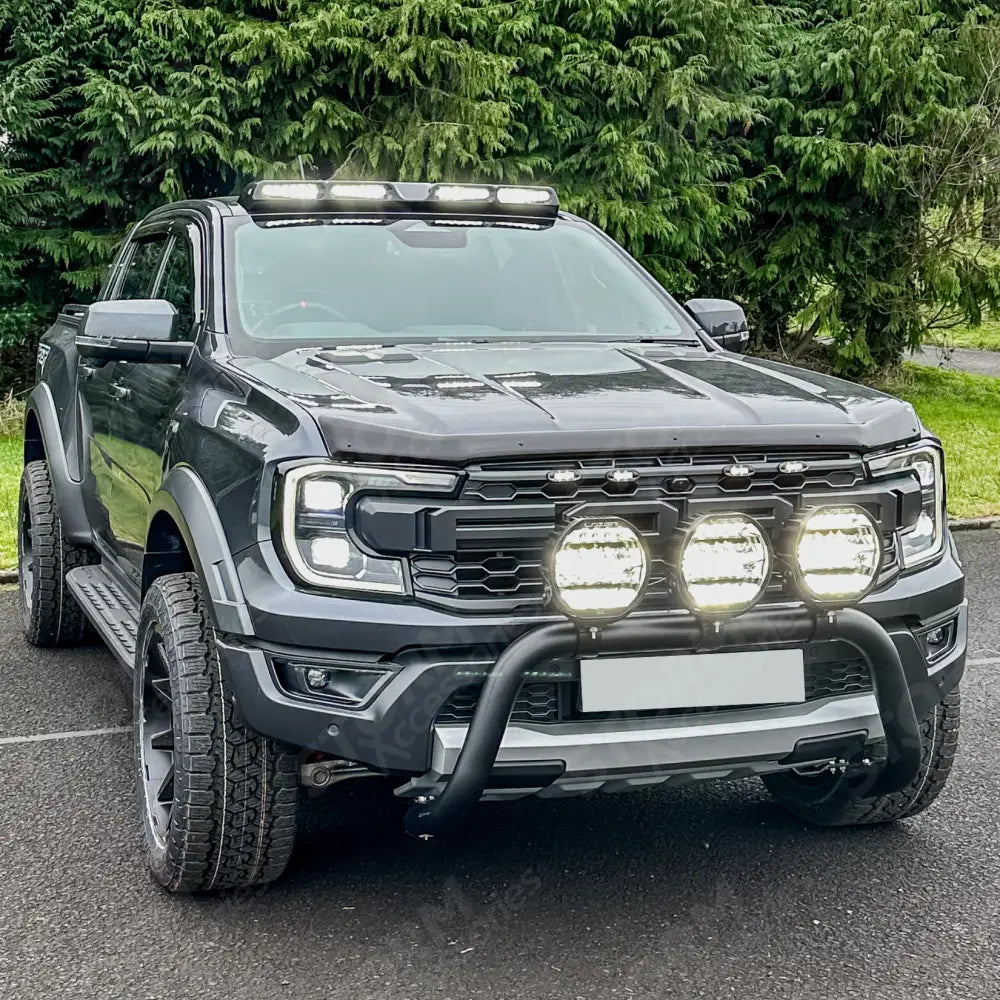 Misutonida Ec Approved Front Bar 76mm Black For Ford Ranger Raptor 2022 On