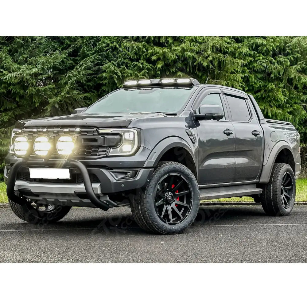 Misutonida Ec Approved Front Bar 76mm Black For Ford Ranger Raptor 2022 On