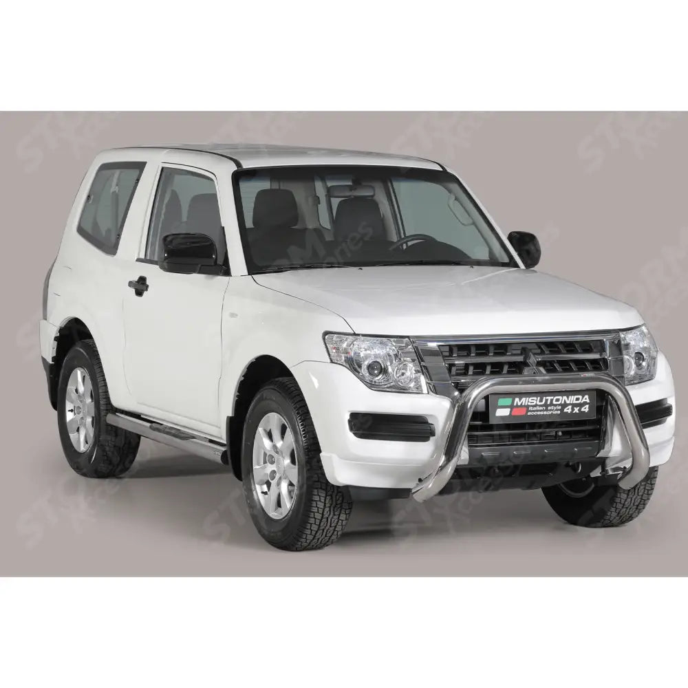 Misutonida Ec Approved Front Bar 76mm Stainless Finish For Mitsubishi Shogun 2015 On