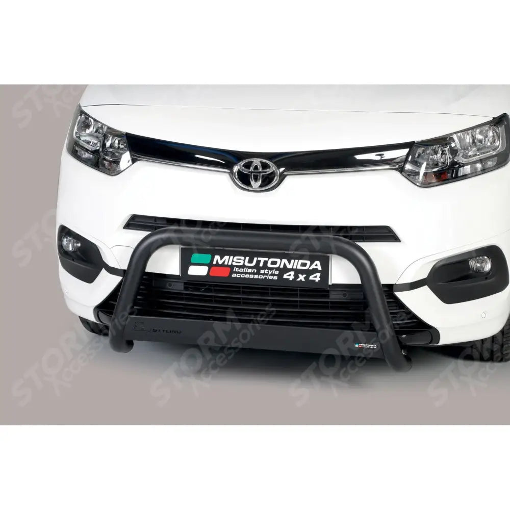 Misutonida Eu Approved Front A-bar 63mm In Black For Toyota Proace City 2019 On