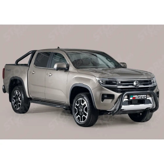 Misutonida Eu Approved Front Bar 76mm Black For Vw Amarok 2023 On