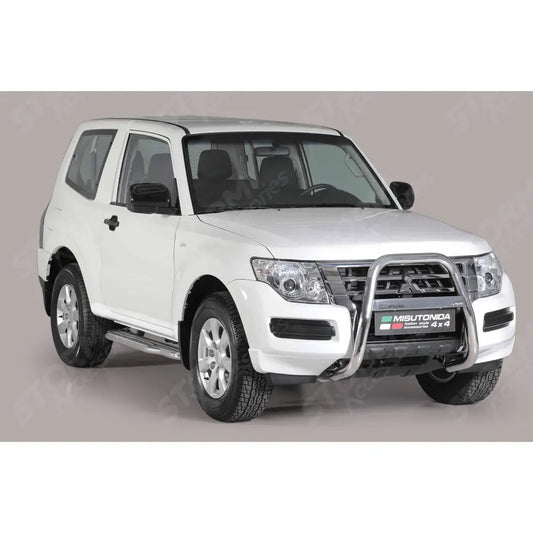 Misutonida High Front A-bar 63mm Stainless Finish For Mitsubishi Shogun - Pajero 2015 On