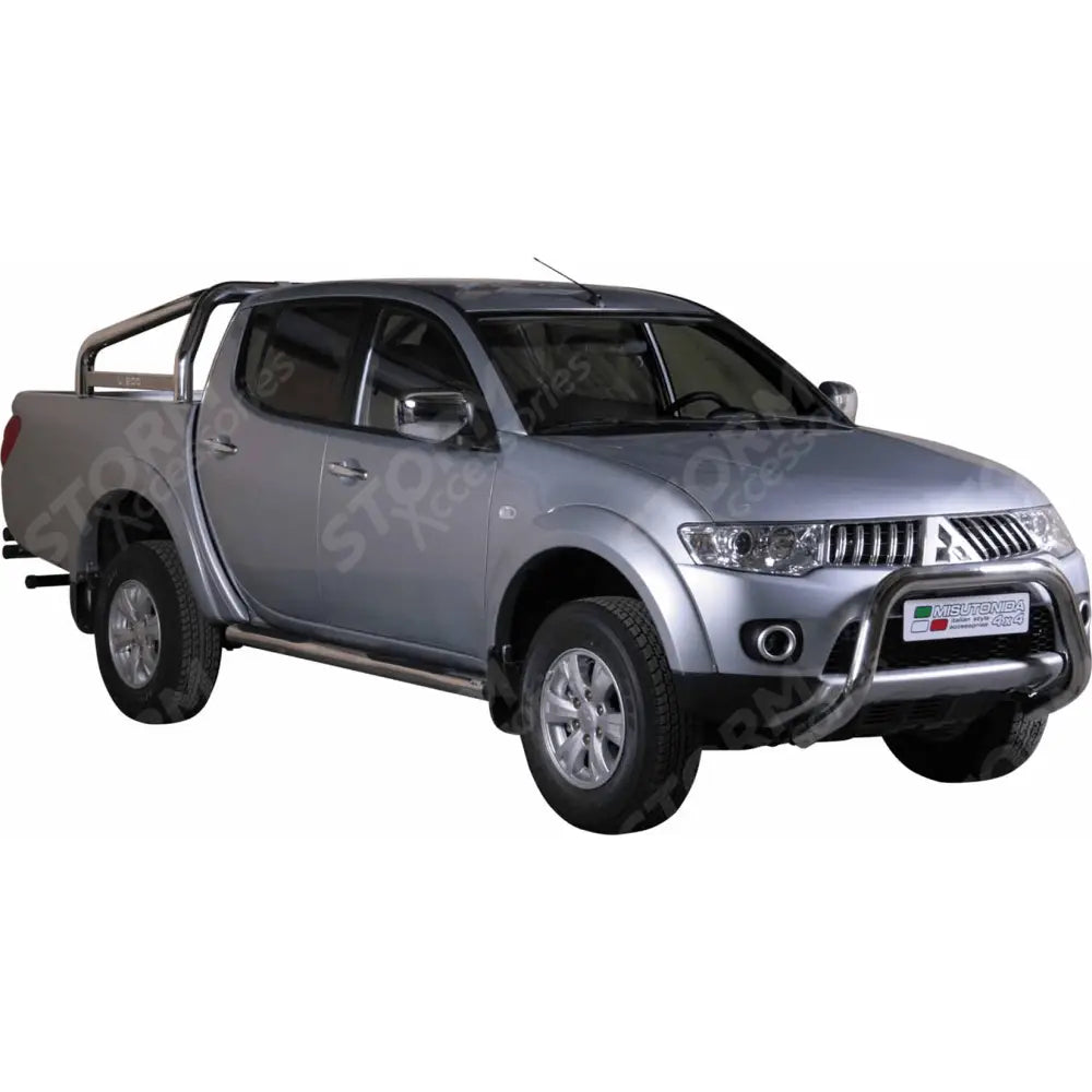 Mitsubishi L200 2010-2014 Misutonida Ec Approved Front Bar - 76mm - Stainless Finish