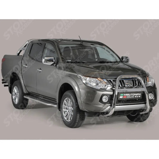 Mitsubishi L200 Series 5 2015 On - Misutonida High Front A-bar - 63mm - Stainless Finish