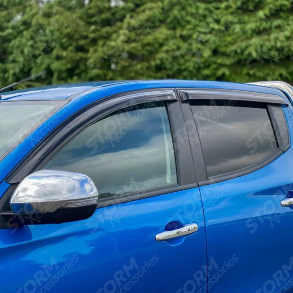 Mitsubishi L200 Series 5 - 6 - Fiat Fullback - 2015 On - Double Cab Egr Quad Wind Deflectors - External