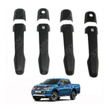 Mitsubishi L200 Series 5 - Series 6 - Stx Door Handle Covers - Black - 4pcs Set
