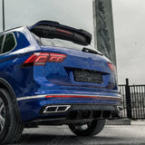 MK2 Rear Diffuser Valance Gloss Black For Volkswagen Tiguan R 2020+