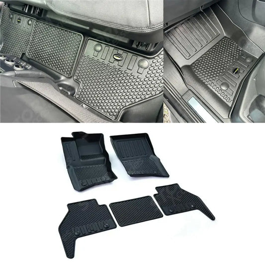 Mud Block Floor Mats Full Set For Land Rover Defender L663 110 2020 On