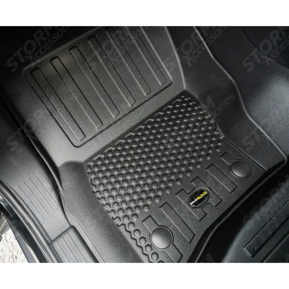 Mud Block Floor Mats Full Set For Land Rover Defender L663 90 2020 On