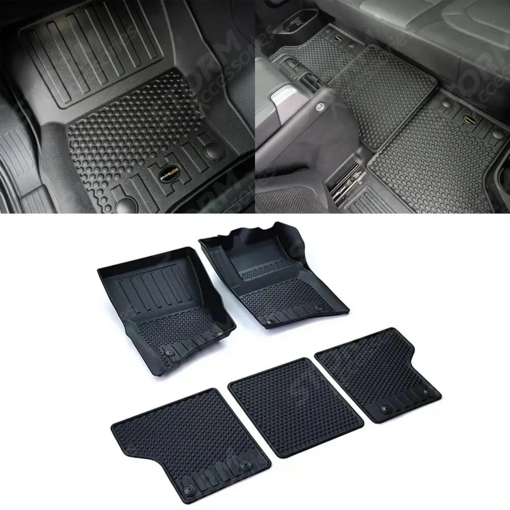 Mud Block Floor Mats Full Set For Land Rover Defender L663 90 2020 On