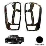 Nissan Navara Np300 2015 On Stx Tail Light Guards - Gloss Black - Pair