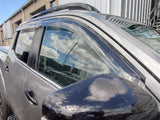 Nissan Navara Np300 - 2016 On Double Cab Egr Genuine Quad Wind Deflectors - External Fit