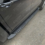 Nissan Navara Np300 2016 On - Double Cab - Stx Side Steps - Running Boards - Black