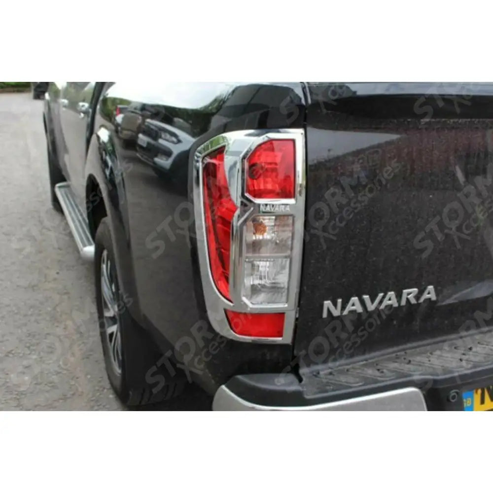 Nissan Navara Np300 2016 On - Stx Chrome Tail Light Guards - Pair