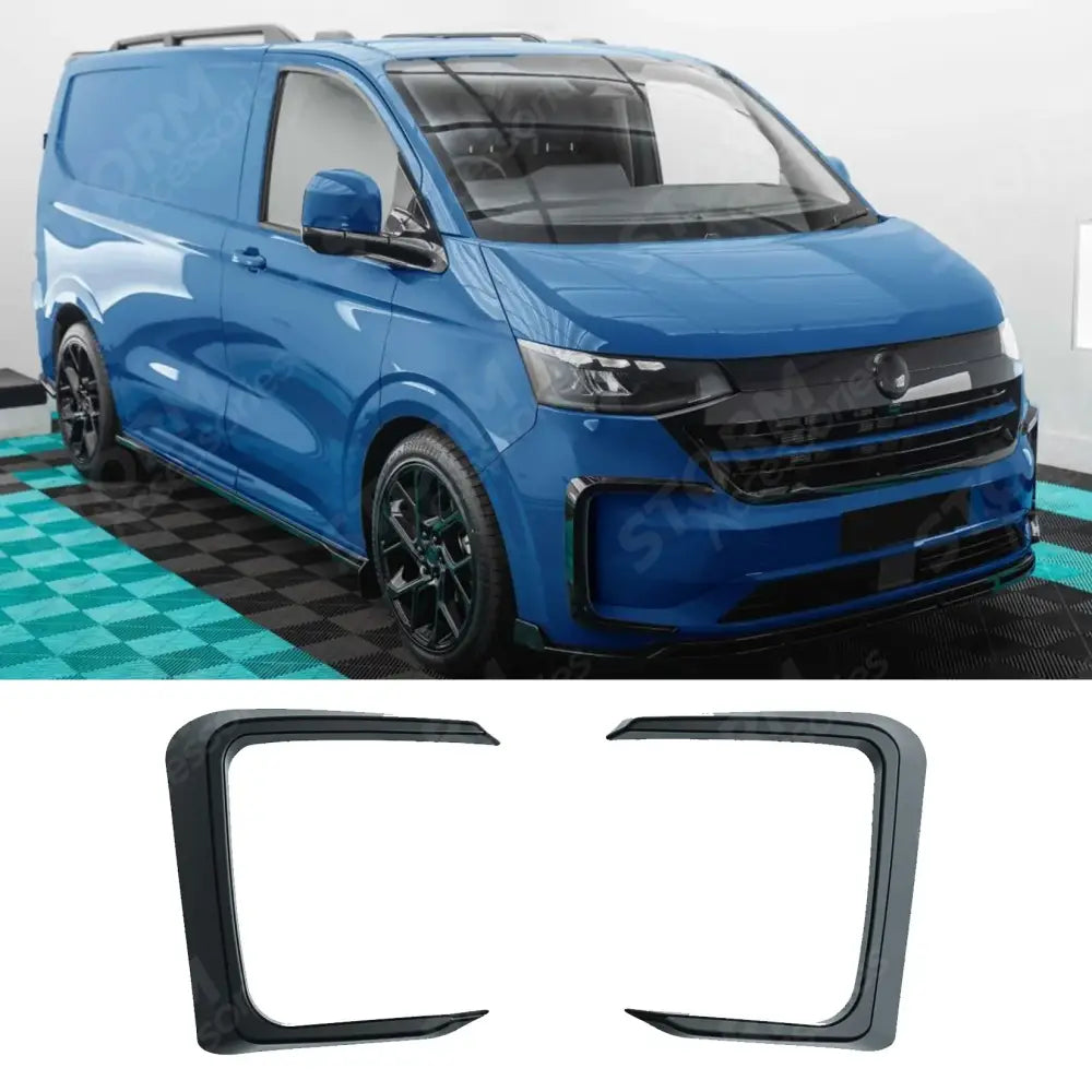 Outer Canard Loops In Gloss Black For Volkswagen Transporter T7 2025 on