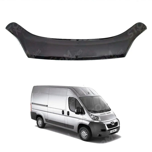 Peugeot Boxer 2014 On Stx Bonnet Guard Protector - Black - B024