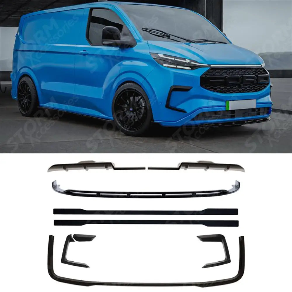 PHEV Full Low Line Aero Kit In Gloss Black For Ford Transit Custom MK2 2024 on