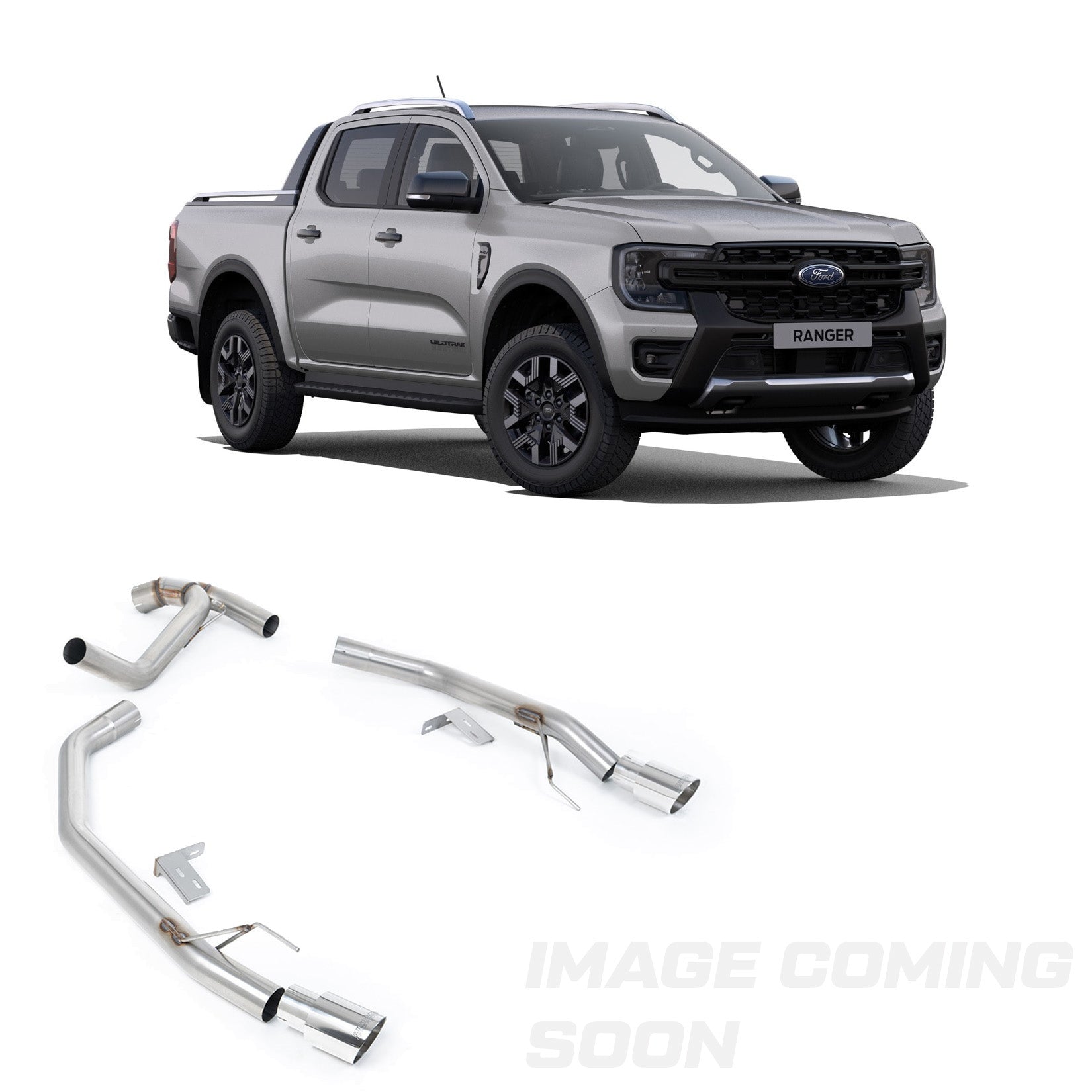 Ford Ranger T9 2.3 PHEV (281PS) Milltek Front Pipe Back Raptor Style Exhaust System