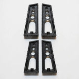 Plastic Load Stops T-track (2 Pairs) For Cross Bars Universal Fit In Black