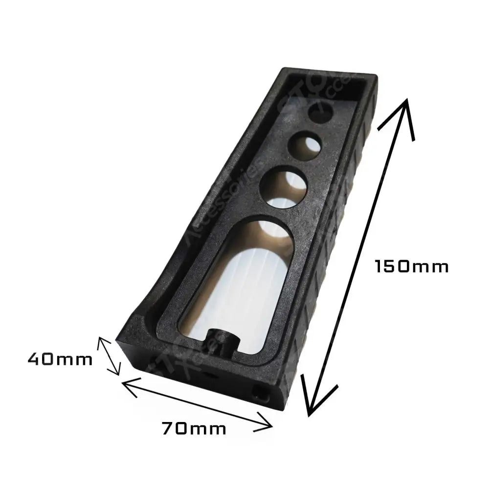 Plastic Load Stops T-track (2 Pairs) For Cross Bars Universal Fit In Black