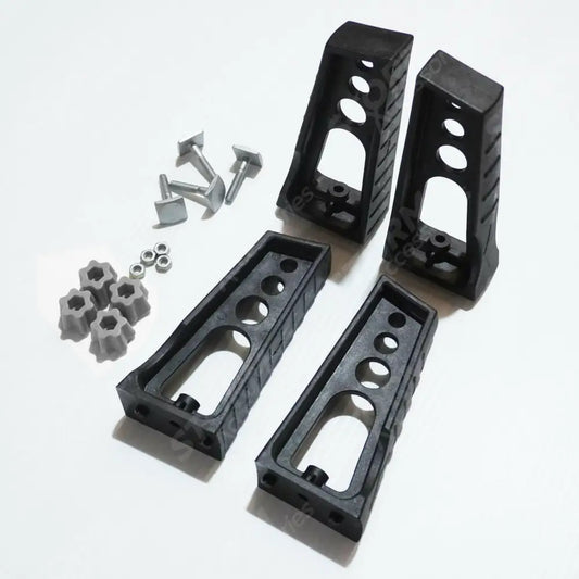 Plastic Load Stops T-track (2 Pairs) For Cross Bars Universal Fit In Black