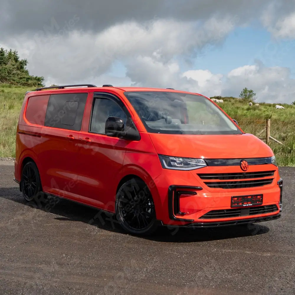 Premium Aero Kit In Gloss Black For Volkswagen Transporter T7 SWB TAILGATE 2025 on