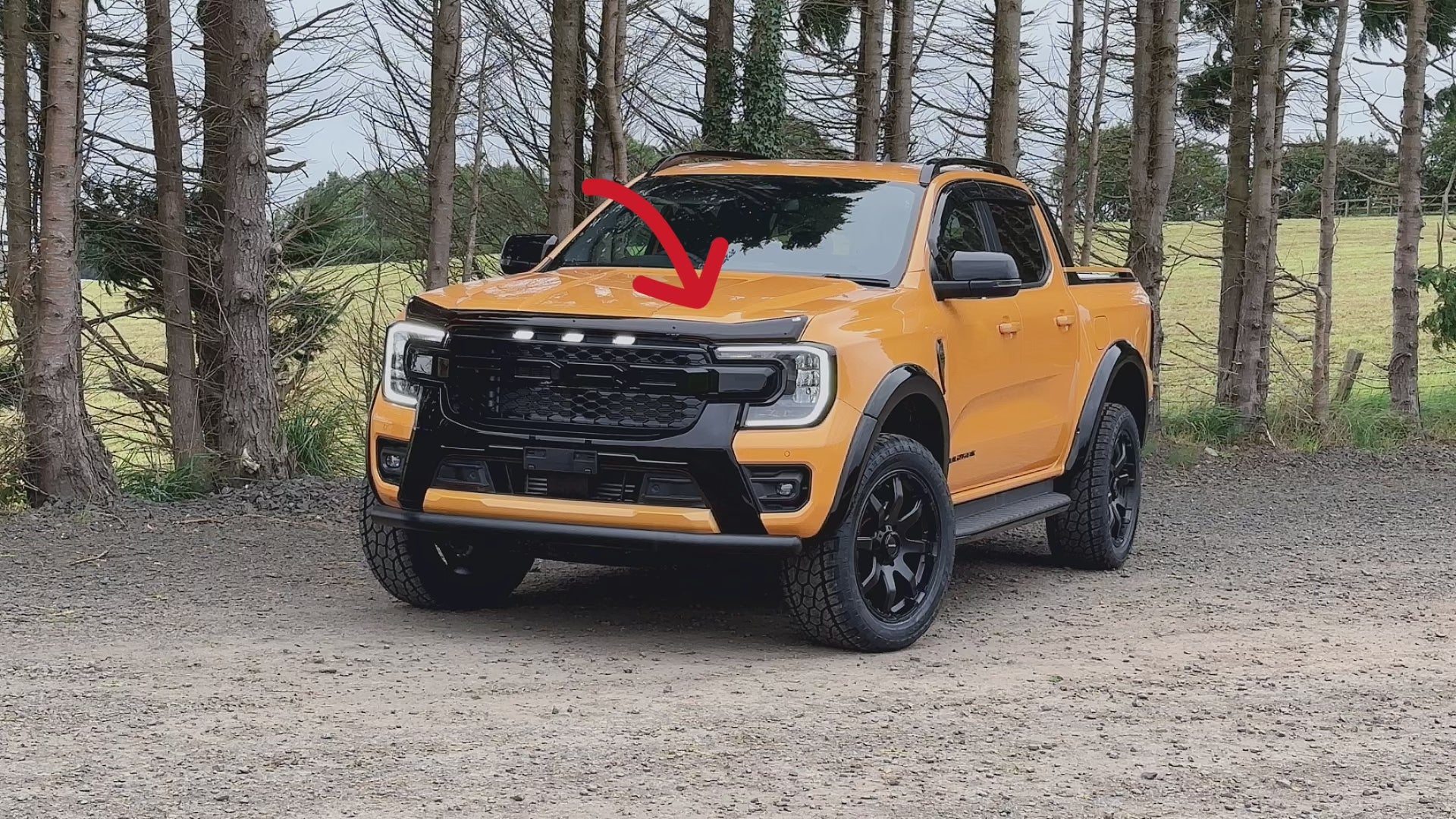 Ford Ranger & Raptor T9 2023 On - Stx Head Light Covers Wildtrak / Raptor Gloss Black - Pair