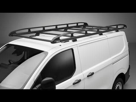 Rhino KammRack Black Aluminium Van Roof Rack - Ford Transit 2014 On MWB Medium Roof (L2H2)