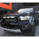 Ranger T6 2016-2019 Replacement Grill With LED'S In Gloss Black - Mesh Style