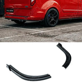 Rear Bumper Corner Splitters V2 in Gloss Black For Ford Transit Custom Mk1 Facelift 2017-2023 - Rear Bumper Splitters