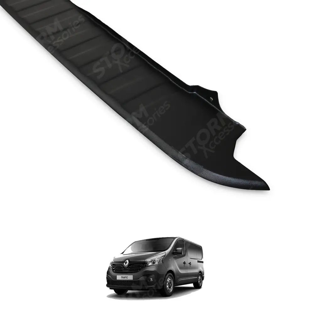 Rear Bumper Protector Cover In Black For Renault Trafic 2014-2019