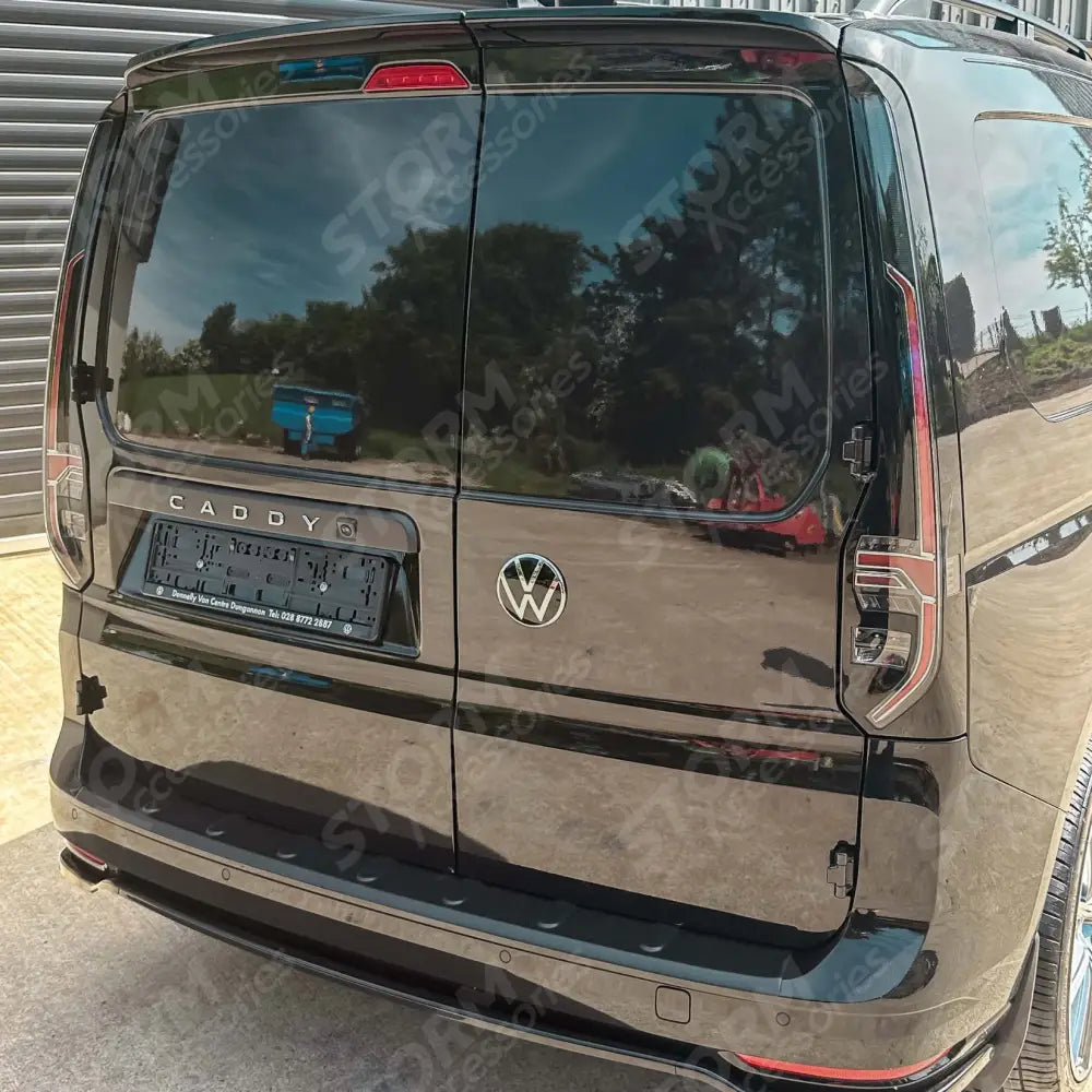 Rear Bumper Protector In Black For Vw Caddy Mk5 2020+