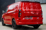 Rear Bumper Splitter In Gloss Black 3 Piece For Ford Transit Custom MK2 2024 on