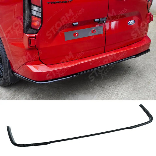 Rear Bumper Splitter In Gloss Black 3 Piece For Ford Transit Custom MK2 2024 on