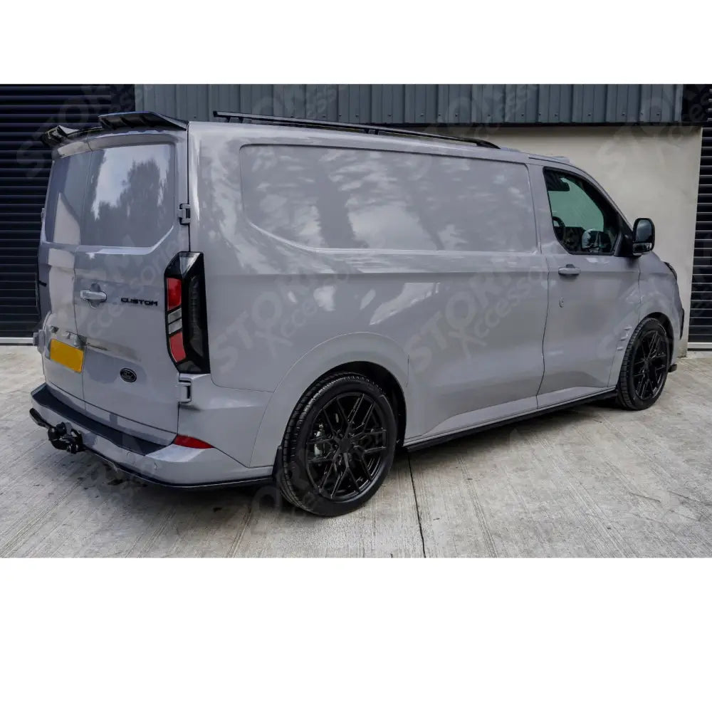 Rear Bumper Splitter In Gloss Black 3 Piece For Ford Transit Custom MK2 2024 on
