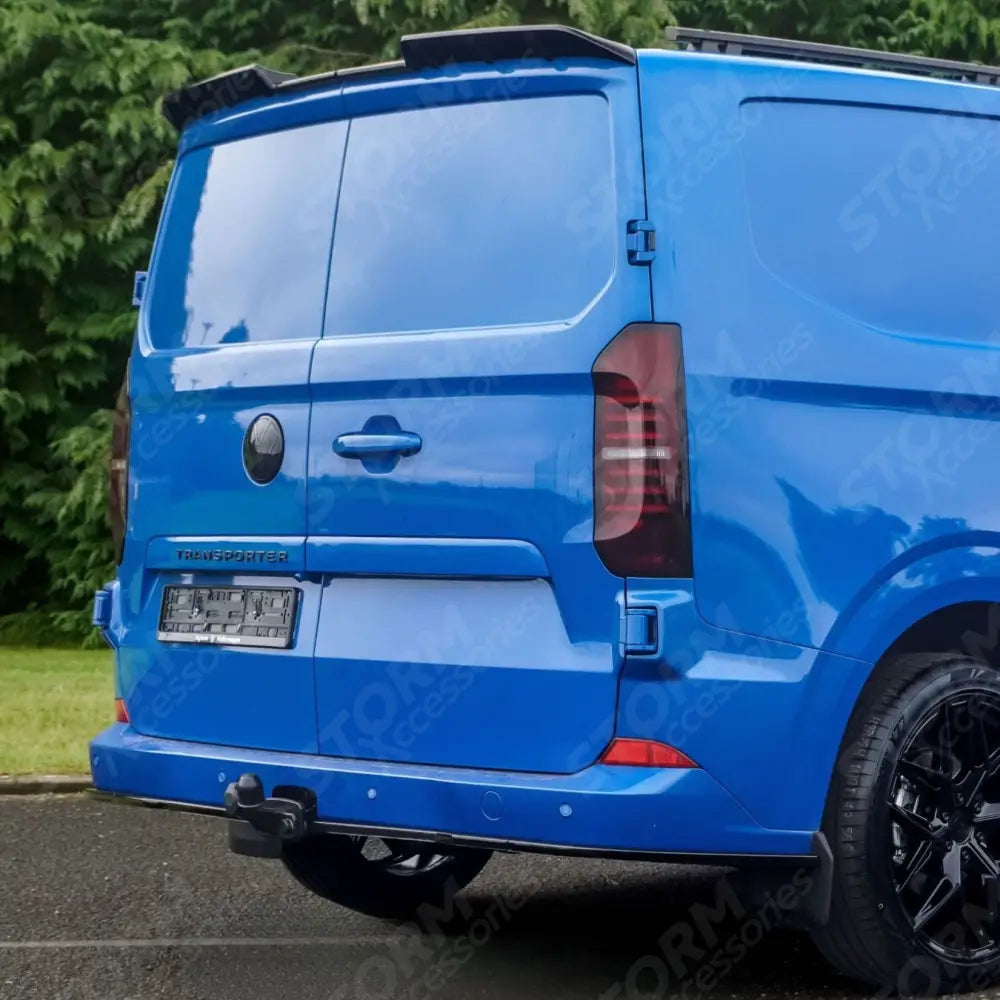 Rear Bumper Splitter In Gloss Black For Volkswagen Transporter T7 2025+