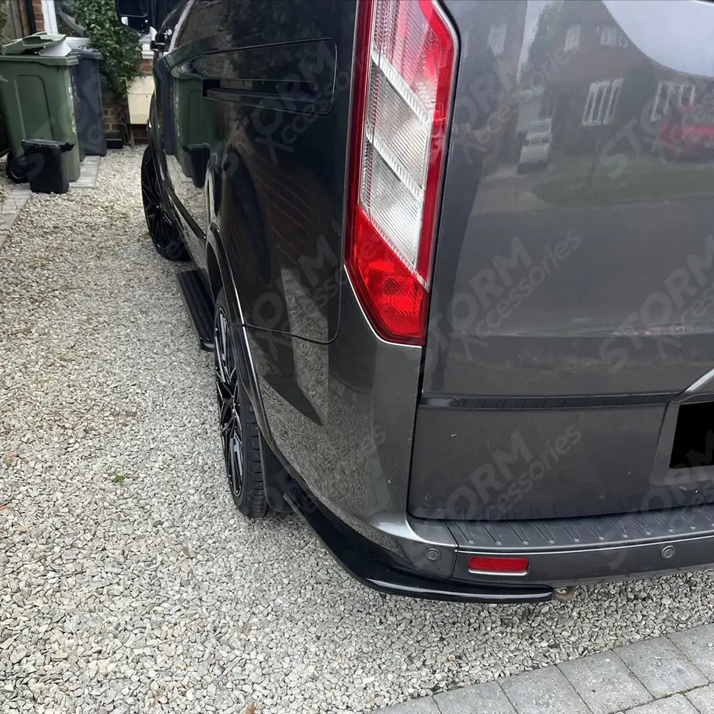 Rear Bumper Splitters In Gloss Black For Ford Transit Custom 2012-2023