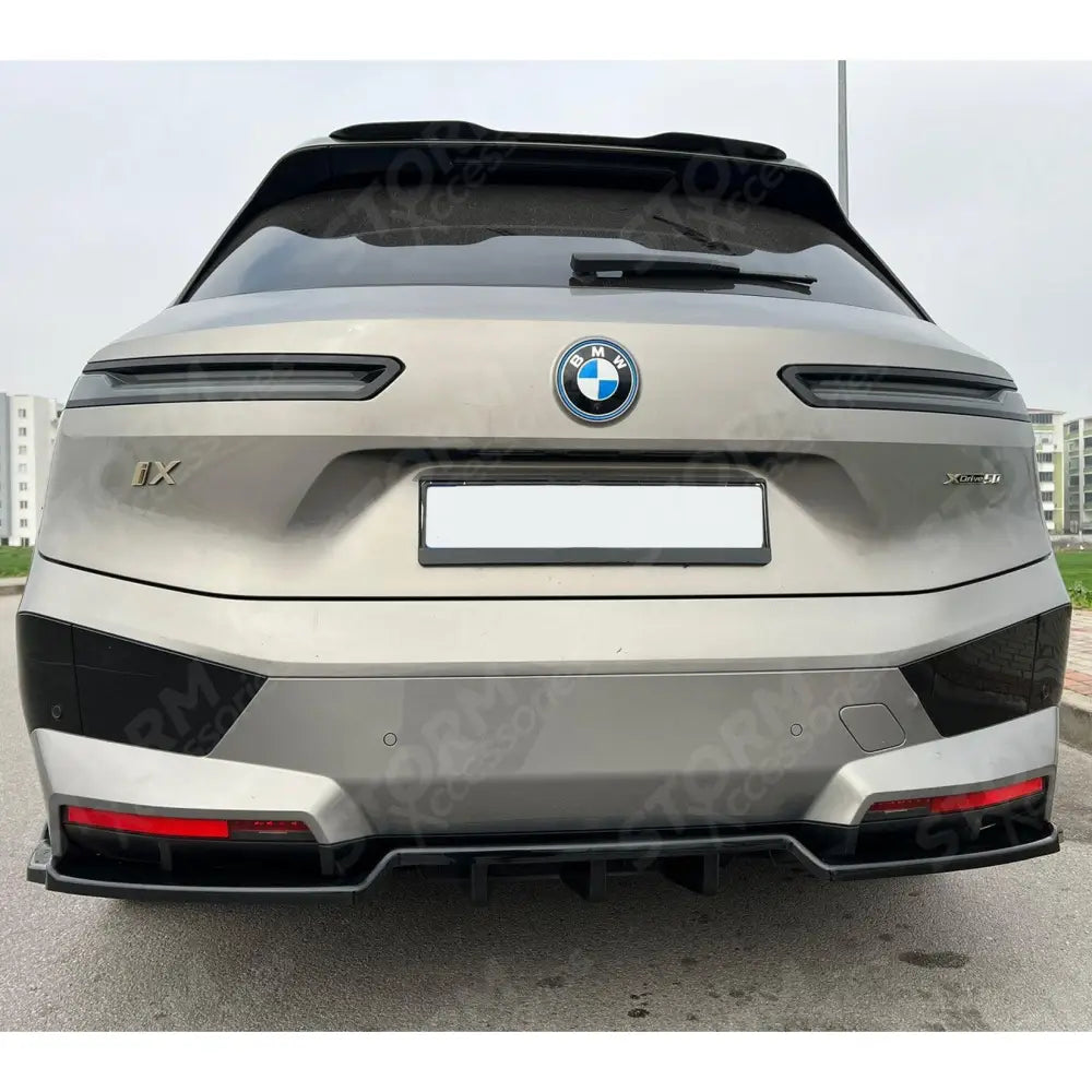 Rear Center Splitter (2PCS) In Gloss Black For BMW IX M-Pack I20 2021+