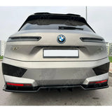 Rear Center Splitter (2PCS) In Gloss Black For BMW IX M-Pack I20 2021+