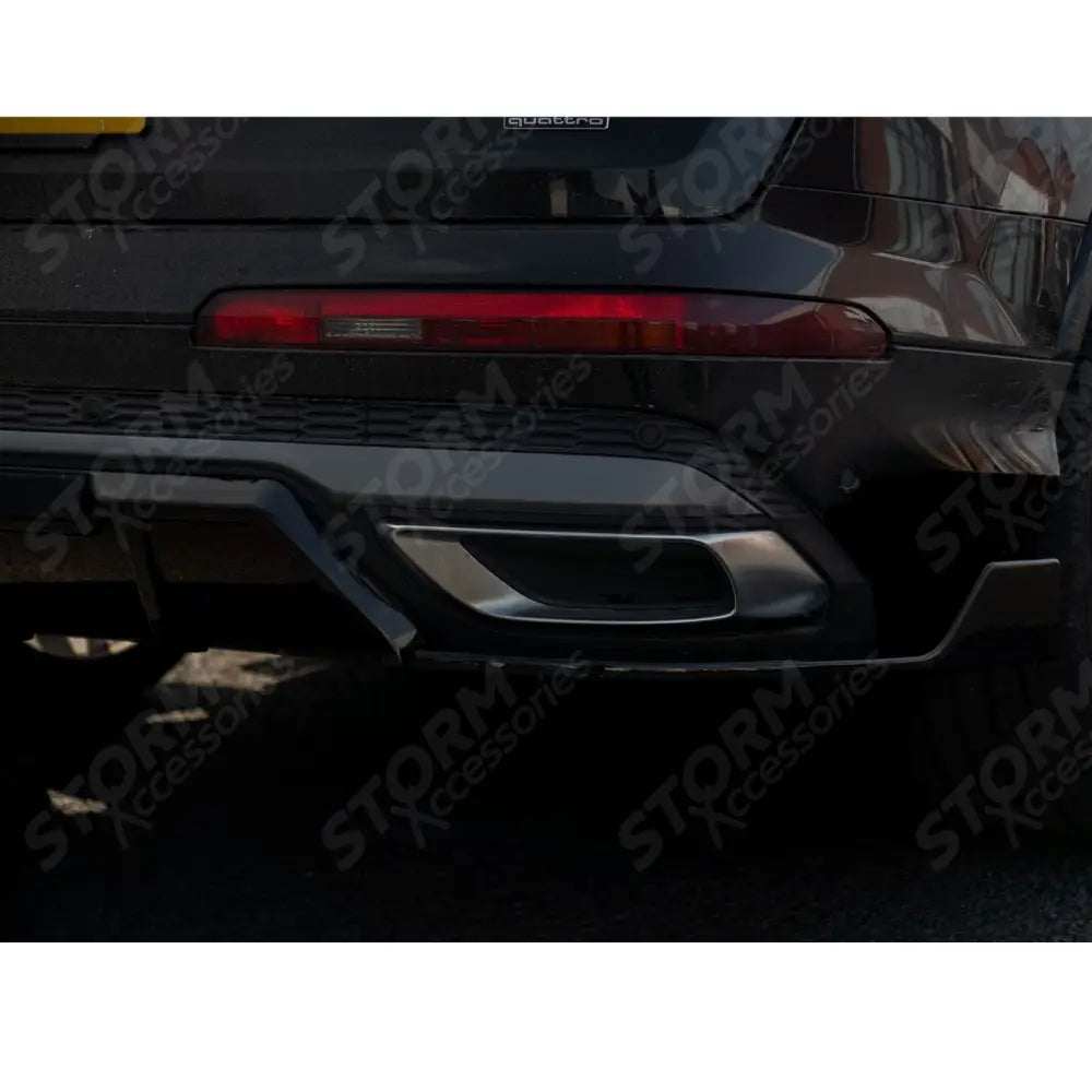 Rear Diffuser in Gloss Black For Audi Q7 S-line 2019+