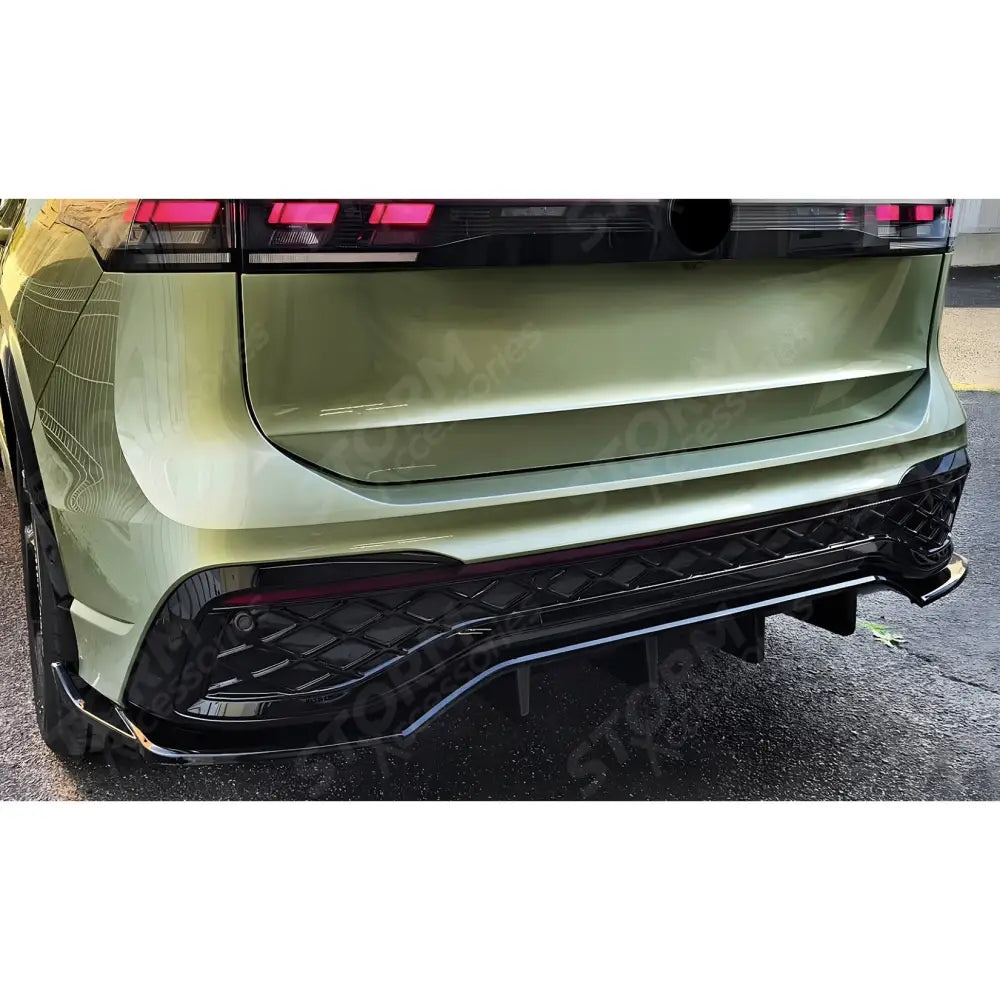Rear Diffuser in Gloss Black For Vw Tiguan Mk3 2024 on R-Line